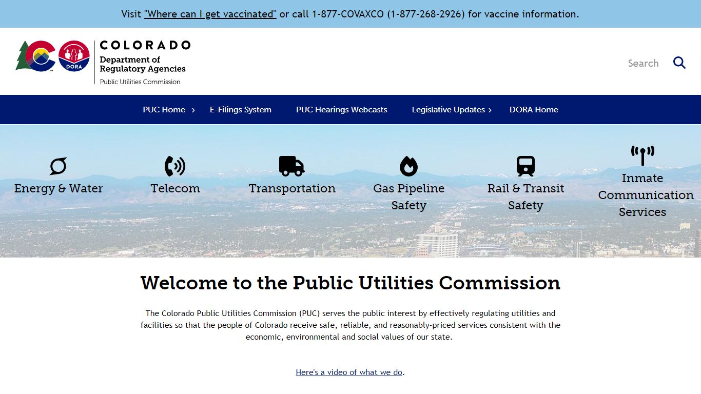 HOME PAGE Public Utilities Commission | Public Utilities Commission